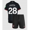 West Ham United Tomas Soucek #28 Bortaställ Barn 2024-25 Korta ärmar (+ Korta byxor)